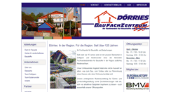 Desktop Screenshot of baufachzentrum-doerries.de